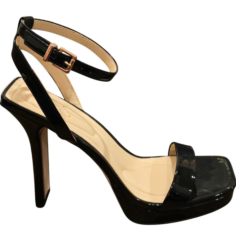Jessica Simpson Adonia Two-Piece Platform Dress Sandals Black New 7.5 - Picture 5 of 8